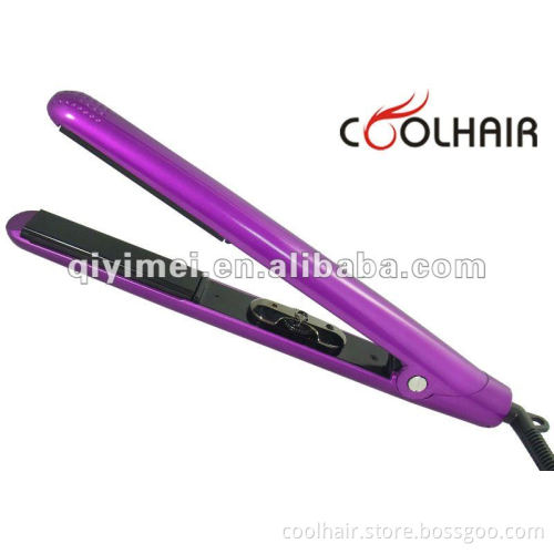 professional vibration hair straightener with LED floating titanium plate